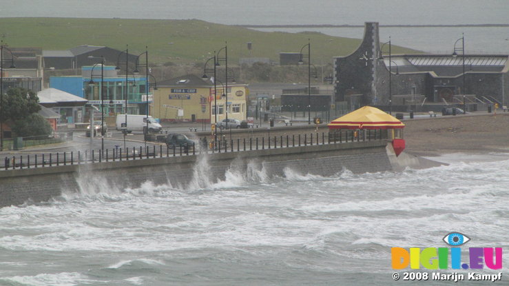 SX00202 Waves against Tramore Promenade